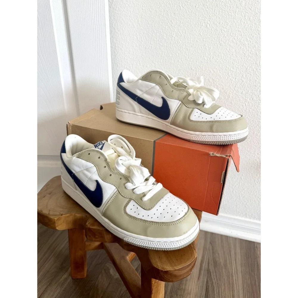 Nike Terminator Low Deadstock Vtg 12 White Navy‎ Light Stone Chamois 308841-141